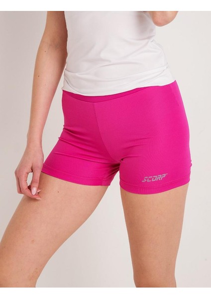 Runway Kısa Spor Tayt Fuşya