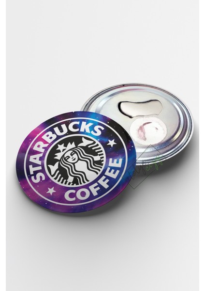 Atölye Çizgi Starbucks Galaksi Temalı Magnet Açacak 58MM