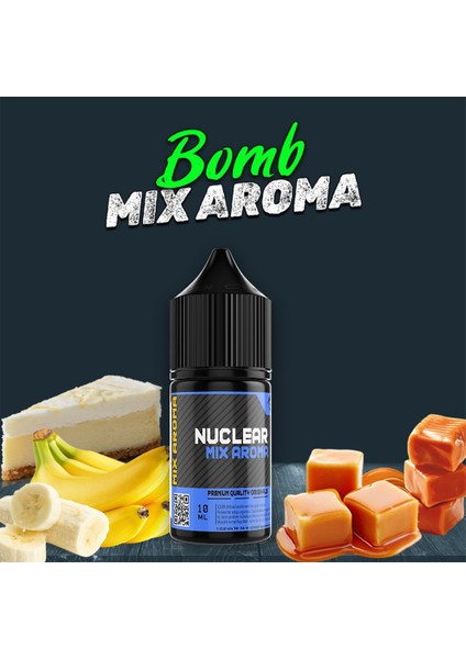 Mix Aroma Bomb Muz Karamel Fıstık Ezmesi Gıda Aroması 10 ml