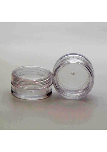 Boş Krem Şişesi 5 ml (10 Adet) Boş Şeffaf Plastik Kutu