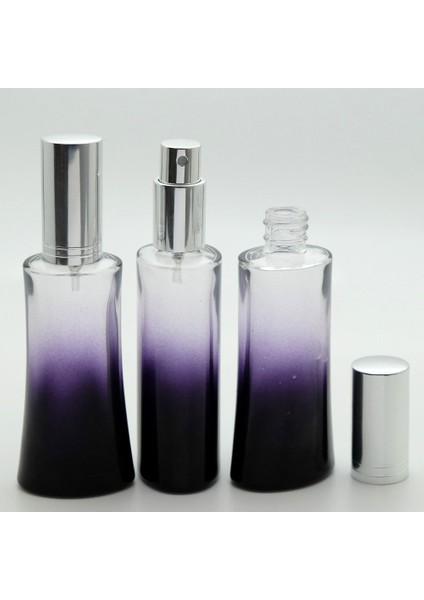 Boş Parfüm Şişesi 100 ml (5 Adet) Gri Kapak Metal Valf Eyfel Boş Şişe