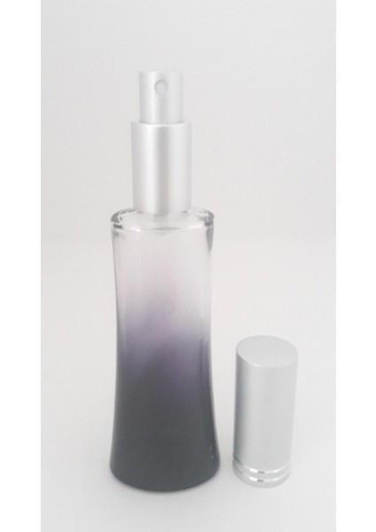 Boş Parfüm Şişesi 100 ml (5 Adet) Gri Kapak Metal Valf Eyfel Boş Şişe