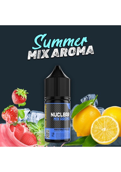 Mix Aroma Summer Çilek Limon Buz Gıda Aroması 10 ml