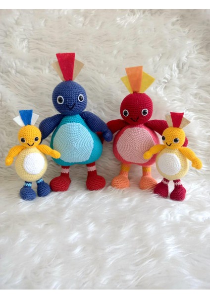 Renkli ve Meraklı Aile Amigurumi Organik Oyuncak