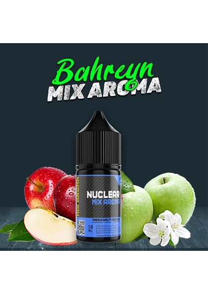 Nuclear Kimya Mix Aroma Bahreyn Çift Elma Anason Gıda Aroması 10 ml