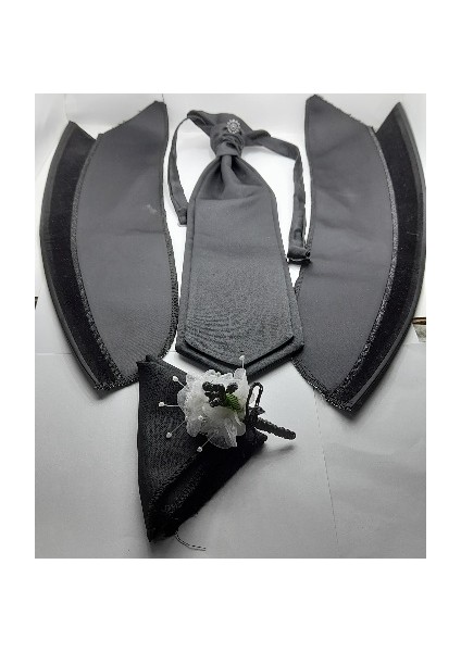 Damat Kravat Yaka Mendilyaka Çiçeği Kol Düğmesi