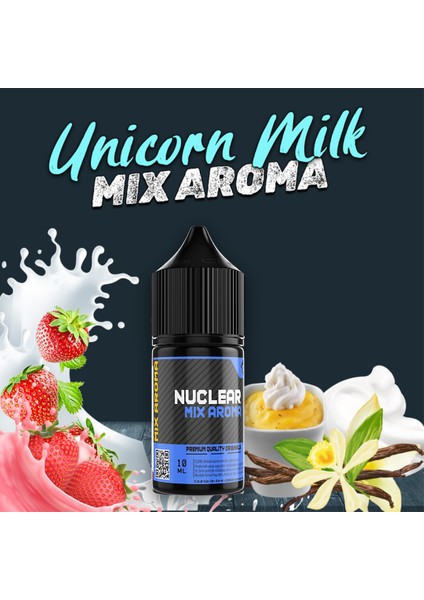 Mix Aroma Unicorn Milk Çilek Süt Krema Gıda Aroması 10 ml