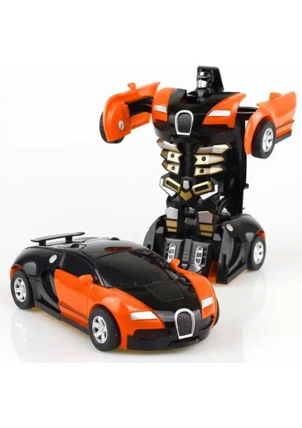 Transformers Oyuncak Araba Bumblebee Robota Dönüşebilen Turuncu