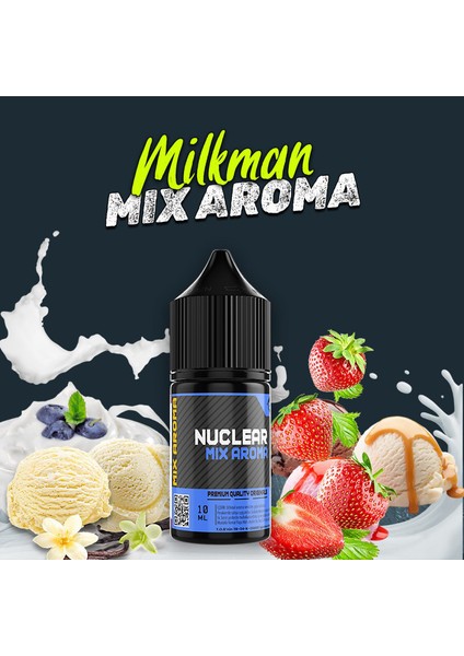 Milkman Çilek Krema Vanilyalı Dondurma Gıda Aroması 10 ml
