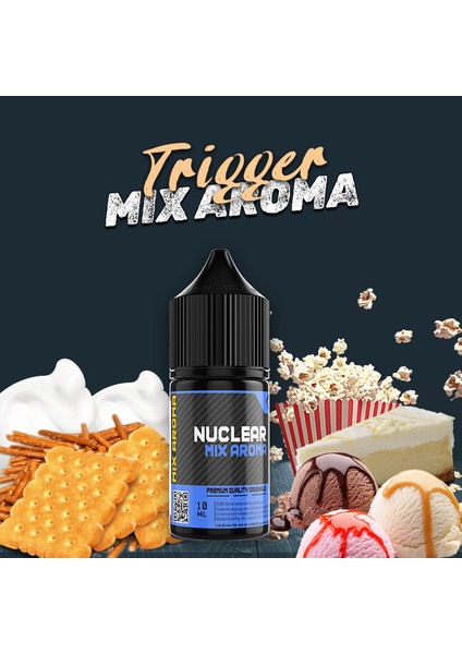 Mix Aroma Trigger Bisküvi Patlamış Mısır Cheescake Gıda Aroması 10 ml