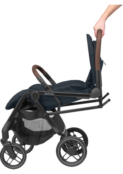 Soho Kompakt Seyahat Sistem Olabilen Otomatik Katlanan Bebek Arabası Essential Graphite