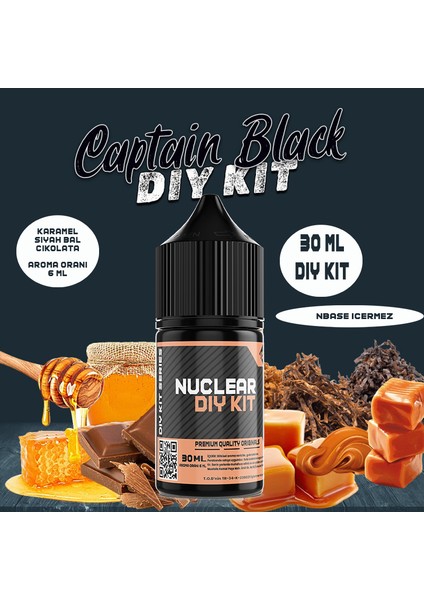 Nuclear Kimya Captain Blacke 30 60 100 ml Dıy Kit Gıda Aroması 6 ml (Aroma Içerir )