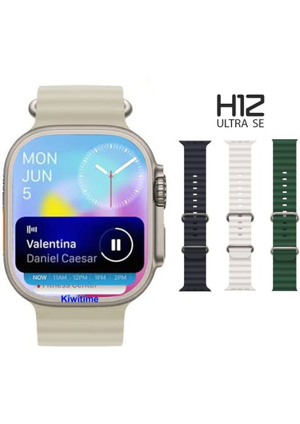 Watch 9 H12 Ultra SE 2023 Pusula Nfc Siri Vidalı Bluetooth Arama Özellikli Akıllı Saat