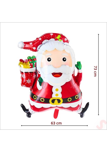 Noel Baba Folyo Balon 73CM x 63CM fiyatları