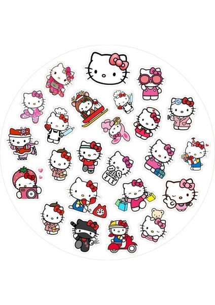 Mini Sanrio Hello Kitty Sticker Seti 4 Parça 56 Adet Etiket fiyatları