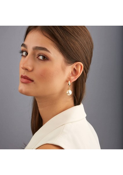 Hailey Kadın Top Incili Halka Küpe, Altın fiyatları