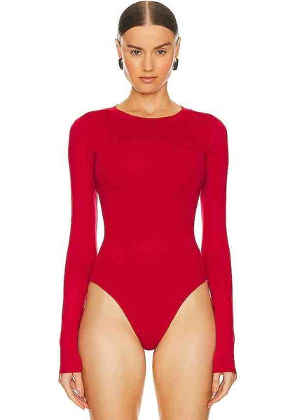 Bykuldesign Kadın Kırmızı Bodysuit