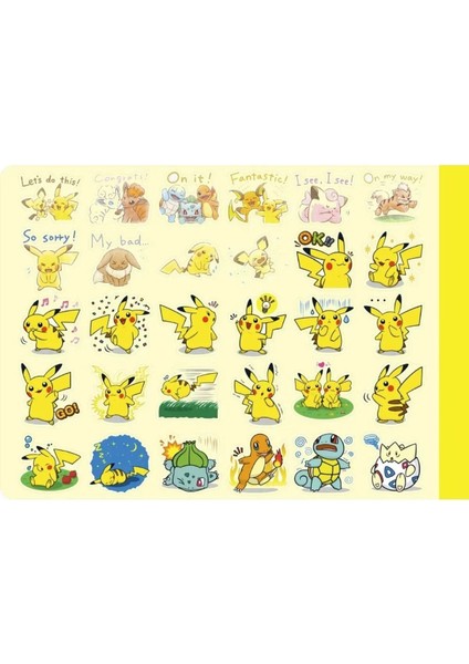 Pokemon Sticker - Aynı Sayfadan 2 Adet Toplam 60 Etiket