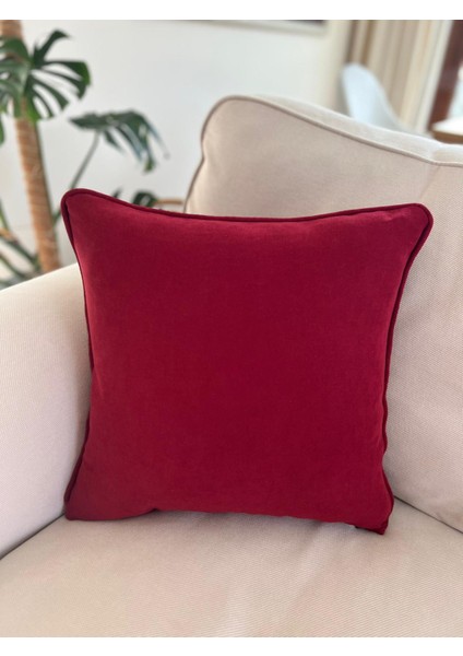 Tuğçe Demir Home Desıgn Bordo Dekoratif Kırlent İç Dolgulu 43X43