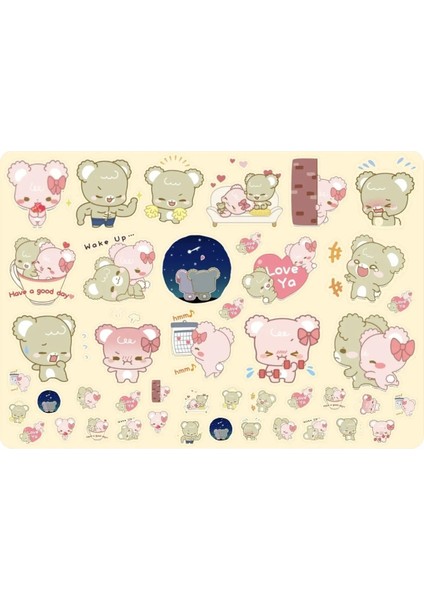 Kawaii Lovely Sugar Cubs Sticker - Aynı Sayfadan 2 Adet Toplam 88 Etiket fiyatları