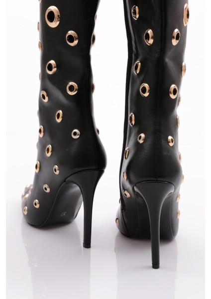 1124 Kadin Çember Desenli Çizme modelleri