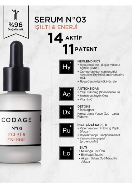 Serum N°03 - Işıltı & Enerji 30 ml