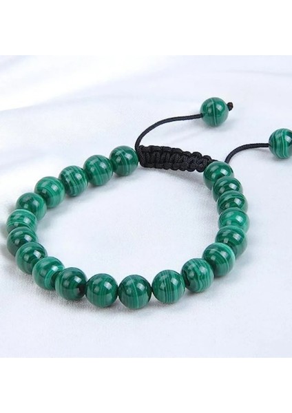 Malahit Doğal Taş Bileklik Örme Bileklik MAÖRME520 fiyatları