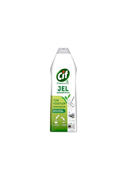 ( 5 Adet ) Cif Tüm Yüzeyler Için Jel Bahar Ferahlığı 750 ml