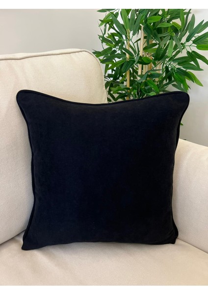 Tuğçe Demir Home Desıgn Siyah Dekoratif Kırlent Kılıfı 43X43
