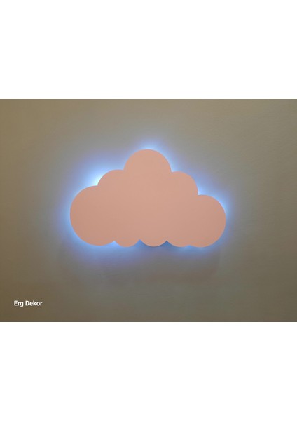 Çocuk Odası Dekoratif Ahşap Bulut Gece Lambası Ledli Aydınlatma fiyatları