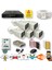 5 Kameralı Set - Insan Yüz Tanımalı Hareket Algılayan Gece Görüşlü 24 Smd LED 5mp Sony Lensli 1080P Full Hd Metal Kasa Güvenlik Kamerası Seti 6224 1
