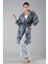 Gri Desenli Krep Kimono 0107129.06 1