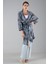 Gri Desenli Krep Kimono 0107129.06 3