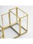 20x11x10cm Kalemlik Fırçalık Organizer Pirinç Gold Cam Ofis Dekoratif El Yapımı 5