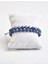 Lapis Lazuli 6mm Çift Sıra Makrome Doğal Taş Bileklik 3