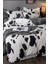 Lastikli Çarşaflı Nevresim Takımı Tek Kişilik Dalmaçyalı Gri Dalmatiangrey 2