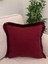 Tuğçe Demir Home Desıgn Bordo Püskül Kenar Dekoratif Kırlent Kılıfı 43X43 1