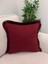 Tuğçe Demir Home Desıgn Bordo Püskül Kenar Dekoratif Kırlent Kılıfı 43X43 2
