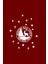 Geyik Happy New Year Süslemeli Yazısı Yeni Yıl Vitrin Cam Sticker 1