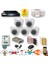 Qromax 5 Kameralı Set - Yüz Insan Araç Tanımalı Hareket Algılayan 1080P 5 Mp Sony Lens 6 Smart LED Dome Fullhd Iç Mekan Güvenlik Kamerası Seti D206SL 1