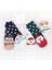 5 Çift Yılbaşı Christmas Noel Renkli Patik Çoraplar Seti 3