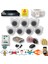 7 Kameralı Set - Yüz Insan Araç Tanımalı Hareket Algılayan 1080P 5 Mp Sony Lens 6 Smart LED Dome Fullhd Iç Mekan Güvenlik Kamerası Seti D206SL 1