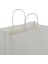 25x12x31-100 Adet Burgu Saplı Beyaz Kraft Çanta 3