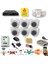 6 Kameralı Set - Yüz Insan Araç Tanımalı Hareket Algılayan 1080P 5 Mp Sony Lens 6 Smart LED Dome Fullhd Iç Mekan Güvenlik Kamerası Seti D206SL-1 1