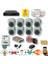 8 Kameralı Set - Insan Yüz Tanımalı Hareket Algılayan Gece Görüşlü 36 Ir LED 5mp Sony Lensli 1080P Full Hd Dome Iç Mekan Güvenlik Kamerası Seti D136B 1
