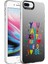 Apple iPhone 8 Plus Kılıf Desenli Silver Sert Kapak 1