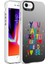 Apple iPhone Se 2020 Kılıf Desenli Silver Sert Kapak 1