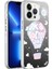 Apple iPhone 13 Pro Kılıf Desenli Silver Sert Kapak 1