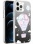 Apple iPhone 12 Pro Max Kılıf Desenli Silver Sert Kapak 1
