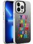 Apple iPhone 13 Pro Kılıf Desenli Silver Sert Kapak 1